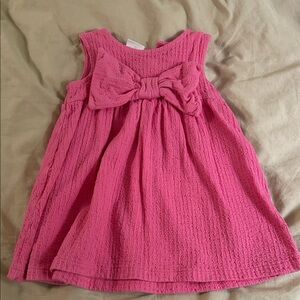Pink Zara dress with bow
